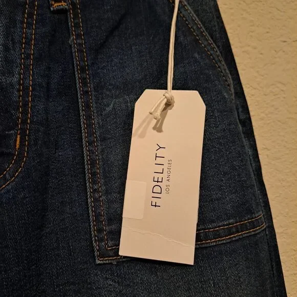 Fidelity Anthropologie Joni Jeans Crete Blue Stretch Women's 26 Made In USA - Picture 6 of 14